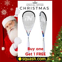 12 Days of Christmas, Squash Racquets - Inform Reload 140 White Squash Racquet Buy 1 Get 1 Free