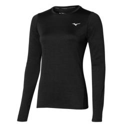 Clothing - Mizuno Impulse Tee Women Long Sleeve Black