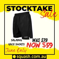 Clothing, Stocktake Sale - Salming Race Short Men Black