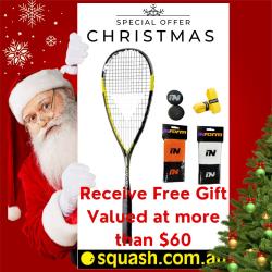 12 Days of Christmas, Squash Racquets - Tecnifibre Carboflex 125 Heritage Racquet plus Gift Pack