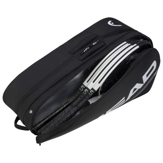 Squash Bags - Head Tour Racquet Bag Large Black Squash Bags - Head Tour Racquet Bag Large Black